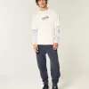 Lockere Ripp-Jogginghose