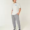 Lockere Ripp-Jogginghose