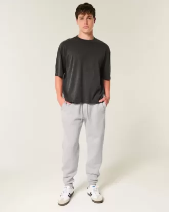 Lockere Ripp-Jogginghose