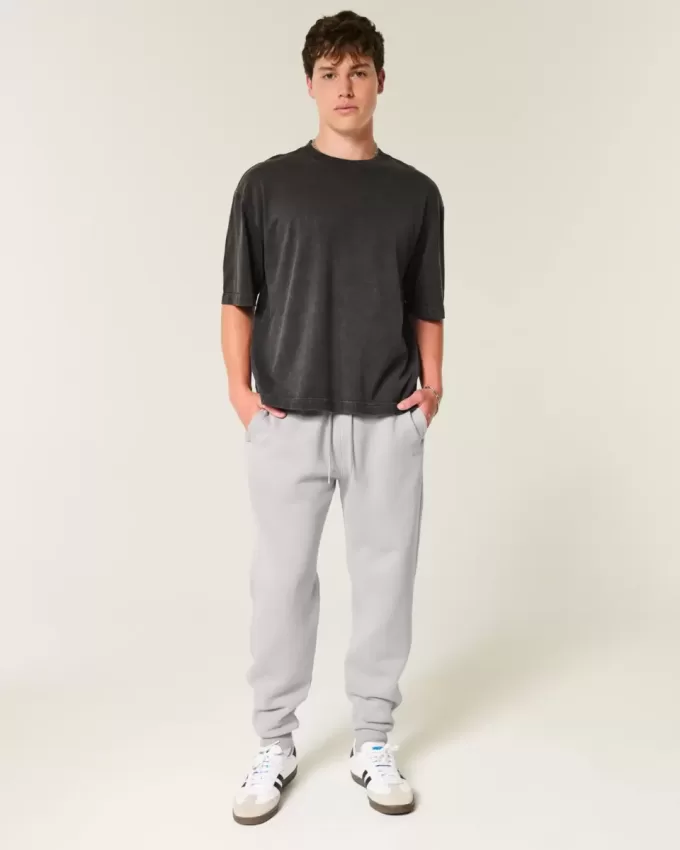 Lockere Ripp-Jogginghose