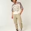 Lockere Ripp-Jogginghose Lockere Ripp-Jogginghose