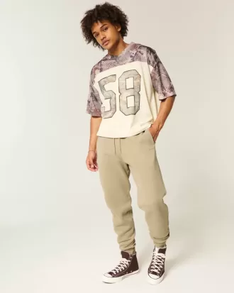 Lockere Ripp-Jogginghose