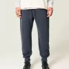 Lockere Ripp-Jogginghose