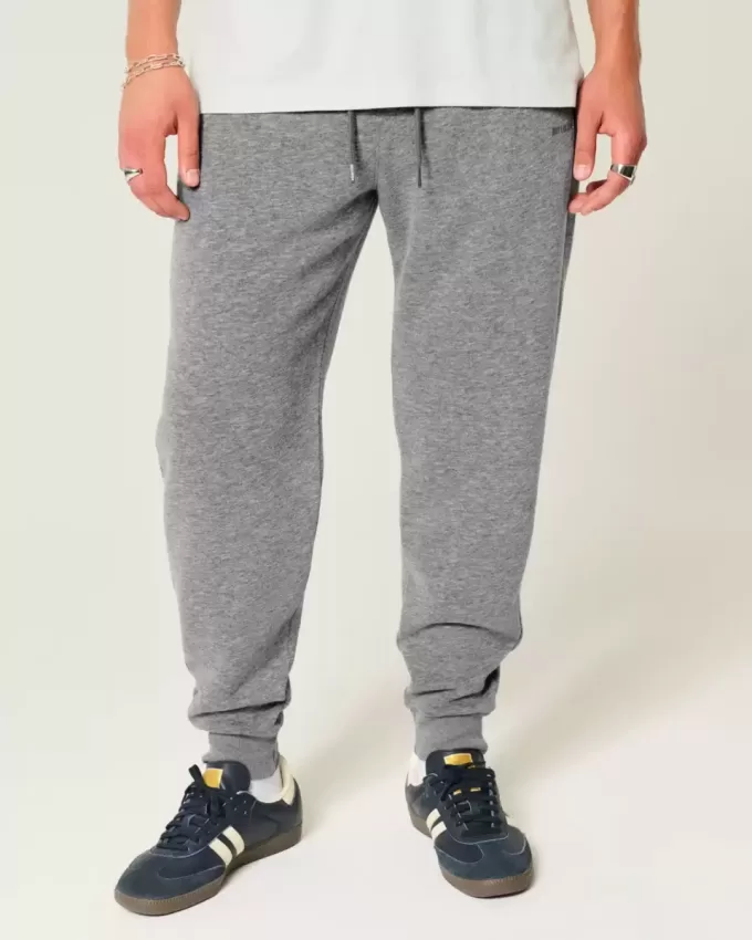 Lockere Ripp-Jogginghose