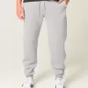Lockere Ripp-Jogginghose