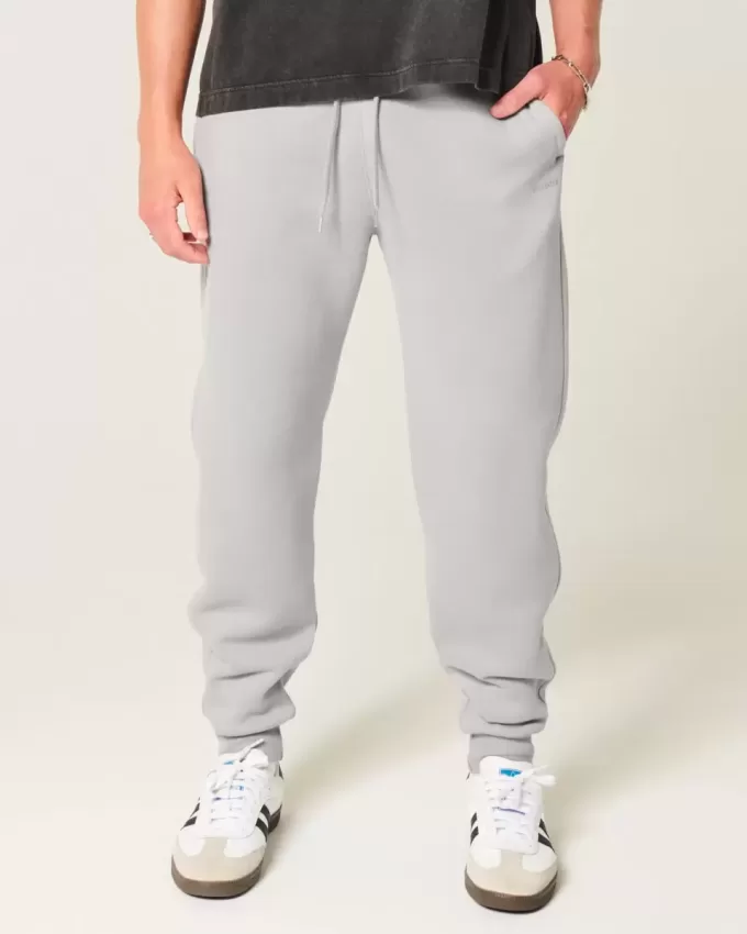 Lockere Ripp-Jogginghose