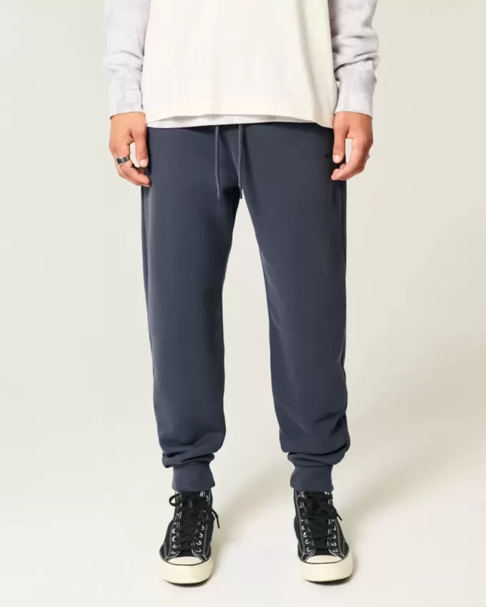 Lockere Ripp-Jogginghose