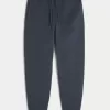 Lockere Ripp-Jogginghose