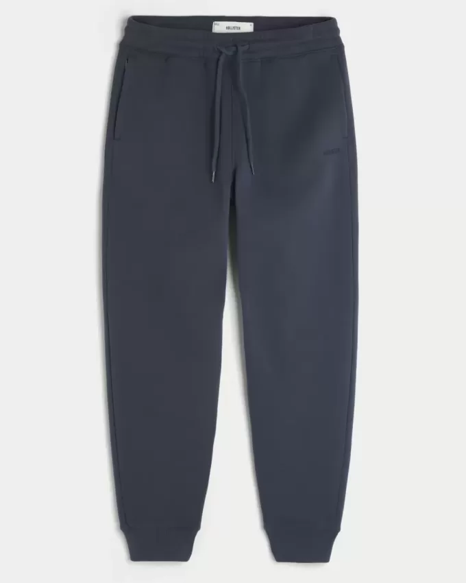Lockere Ripp-Jogginghose