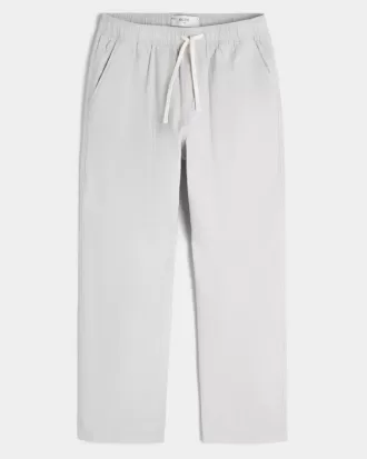 Lockere Schlupfhose aus Leinenmischung