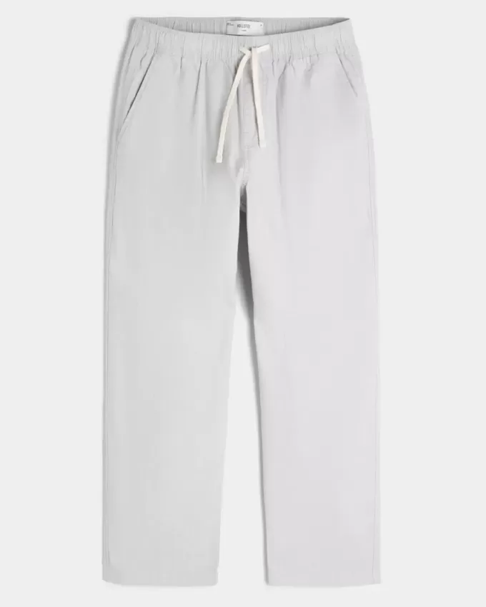 Lockere Schlupfhose aus Leinenmischung