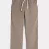 Lockere Schlupfhose aus Leinenmischung