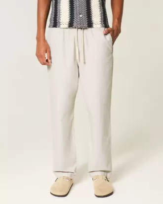 Lockere Schlupfhose aus Leinenmischung