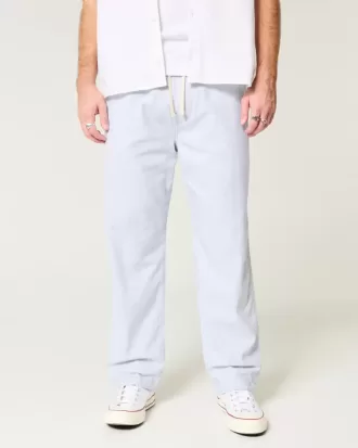 Lockere Schlupfhose aus Leinenmischung