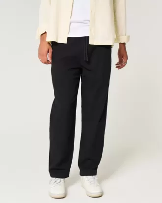 Lockere Schlupfhose aus Leinenmischung