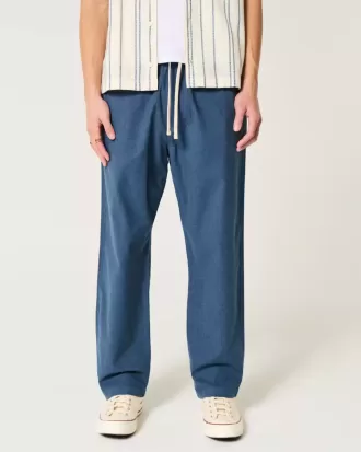 Lockere Schlupfhose aus Leinenmischung