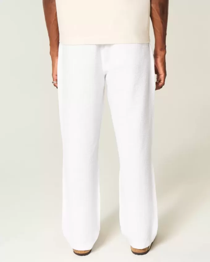 Lockere Schlupfhose aus Seersucker