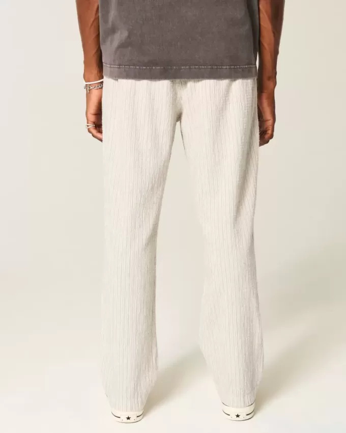 Lockere Schlupfhose aus Seersucker