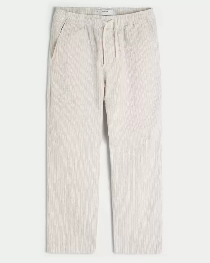 Lockere Schlupfhose aus Seersucker