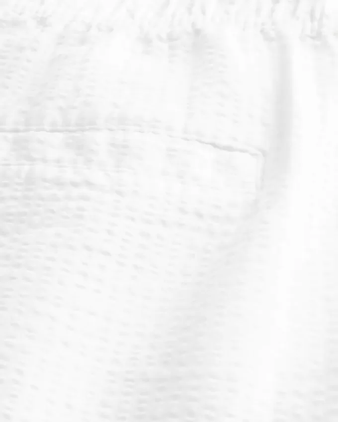 Lockere Schlupfhose aus Seersucker