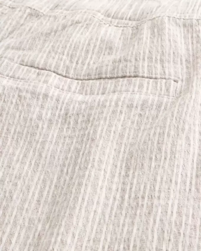 Lockere Schlupfhose aus Seersucker