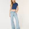 Low-Rise Baggy-Jeans mit mittlerer Waschung
