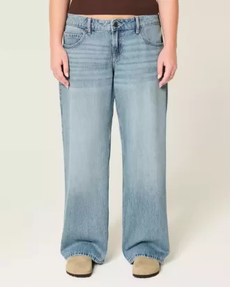 Low-Rise Baggy-Jeans mit mittlerer Waschung