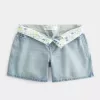Low-Rise Baggy-Jeansshorts mit Umschlagbund, hell gewaschen, 12,7 cm Low-Rise Baggy-Jeansshorts mit Umschlagbund, hell gewaschen, 12,7 cm