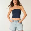 Low-Rise Baggy-Jeansshorts mit Umschlagbund, hell gewaschen, 12,7 cm Low-Rise Baggy-Jeansshorts mit Umschlagbund, hell gewaschen, 12,7 cm