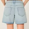 Low-Rise Baggy-Jeansshorts mit Umschlagbund, hell gewaschen, 12,7 cm Low-Rise Baggy-Jeansshorts mit Umschlagbund, hell gewaschen, 12,7 cm