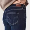 Low-Rise Boot-Jeans in dunkler Waschung