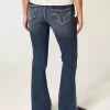 Low-Rise Bootcut-Jeans in dunkler Waschung Low-Rise Bootcut-Jeans in dunkler Waschung