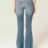 Low-Rise-Bootcut-Jeans in mittlerer Waschung Low-Rise-Bootcut-Jeans in mittlerer Waschung