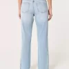 Low-Rise-Jeans in heller Waschung mit entspannter Straight-Leg-Passform