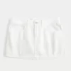 Low-Rise-Mini-Skort aus Denim