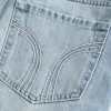 Low-Rise-Mini-Skort aus Denim