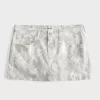 Low-Rise-Mini-Skort aus Twill mit Camouflage-Muster