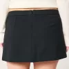 Low-Rise Ponte Mini-Skort in A-Linie Low-Rise Ponte Mini-Skort in A-Linie