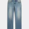 Low-Rise Relaxed Straight Jeans in mittlerer Waschung Low-Rise Relaxed Straight Jeans in mittlerer Waschung