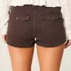 Low-Rise Shortie-Shorts aus Twill Low-Rise Shortie-Shorts aus Twill