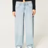 Low-Rise Tapered Baggy Jeans mit mittlerer Waschung Low-Rise Tapered Baggy Jeans mit mittlerer Waschung