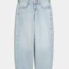 Low-Rise Tapered Baggy Jeans mit mittlerer Waschung Low-Rise Tapered Baggy Jeans mit mittlerer Waschung