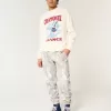 Lässige Fleece-Jogginghose mit Camouflage-Muster