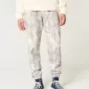 Lässige Fleece-Jogginghose mit Camouflage-Muster
