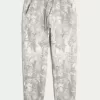 Lässige Fleece-Jogginghose mit Camouflage-Muster