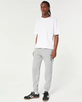 Lässige Fleece-Jogginghose mit Logo
