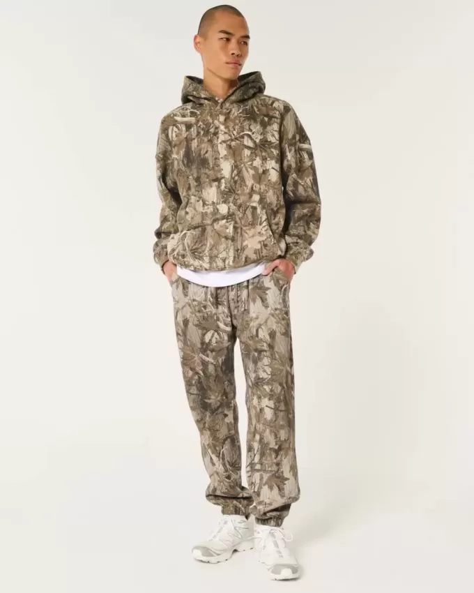 Lässige Fleece-Jogginghose mit Logo Lässige Fleece-Jogginghose mit Logo
