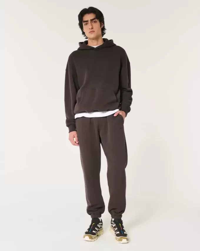 Lässige Fleece-Jogginghose mit Logo