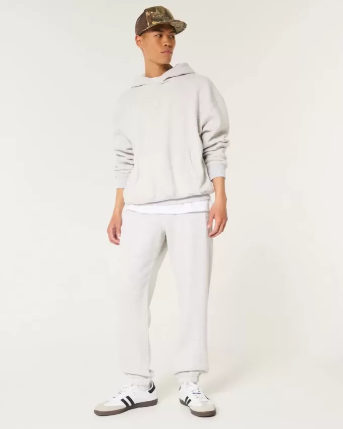 Lässige Fleece-Jogginghose mit Logo