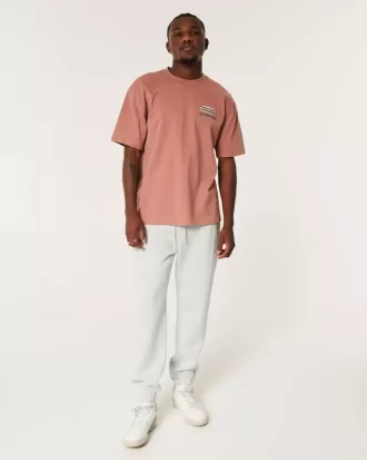 Lässige Fleece-Jogginghose mit Logo